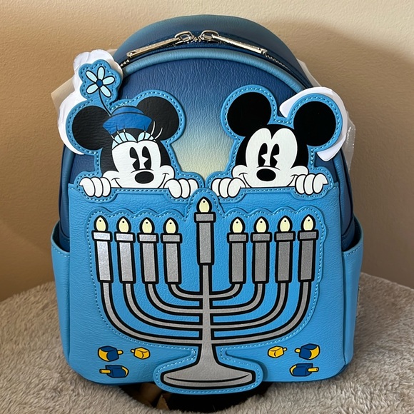 Disney x loungefly Hanukkah backpack NWT - Picture 1 of 4